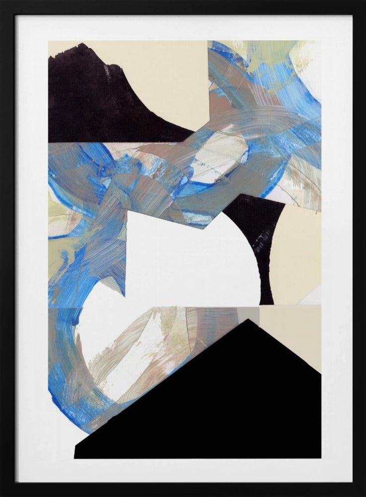 Blue Neutral Beige Black 2 | Poster