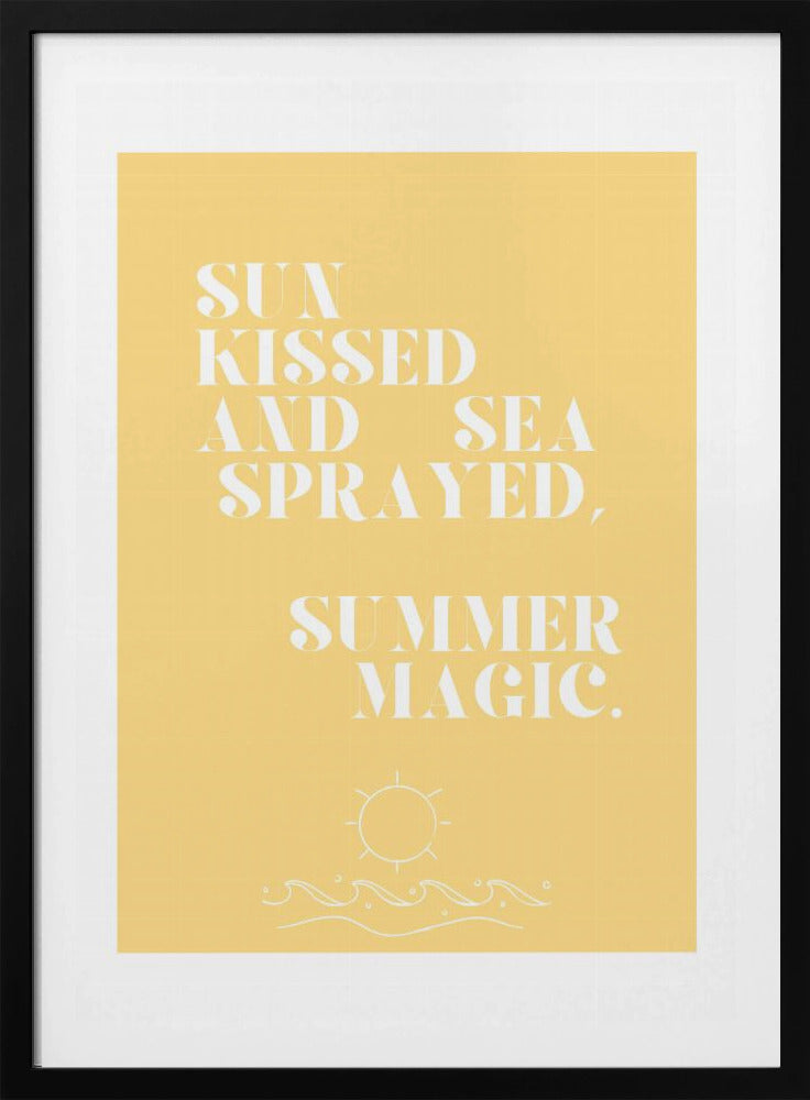 Sommerzauber, Zitat + Illustration | Poster