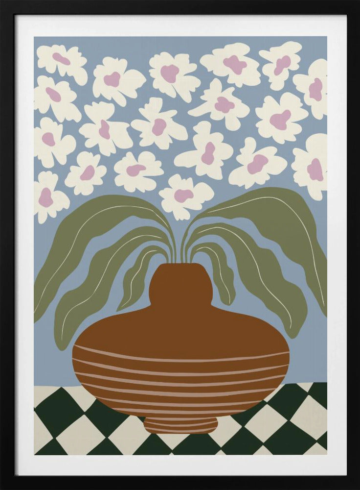 Retro Ton und Blume | Poster