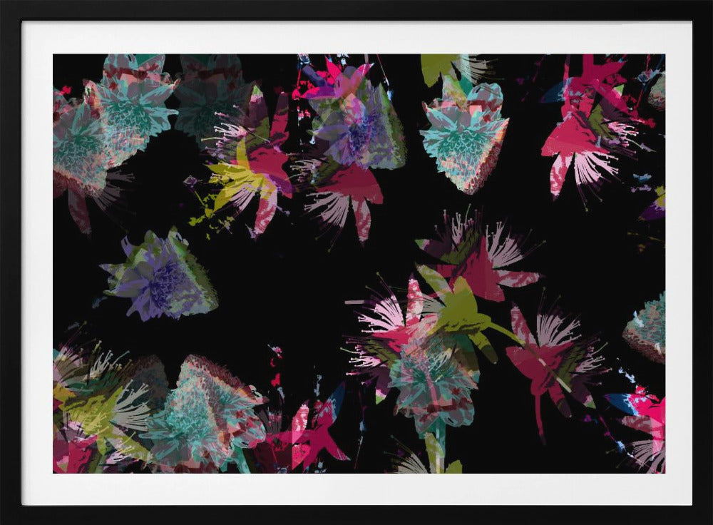 Neon-Blumenmix | Poster