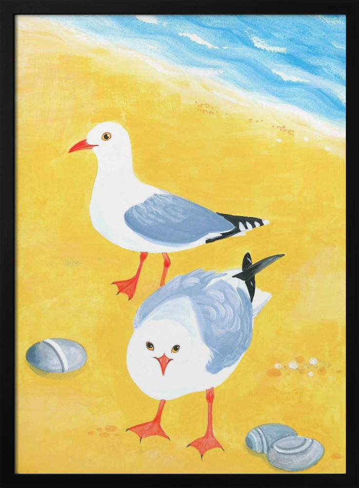 Seaside Seagulls | Poster