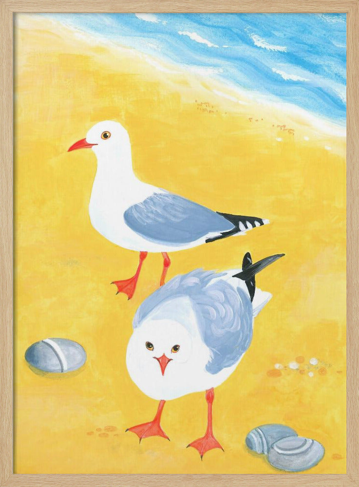 Seaside Seagulls | Poster