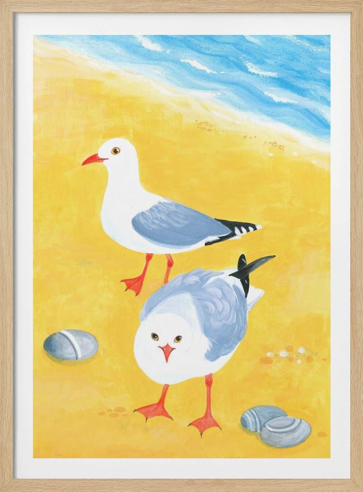 Seaside Seagulls | Poster