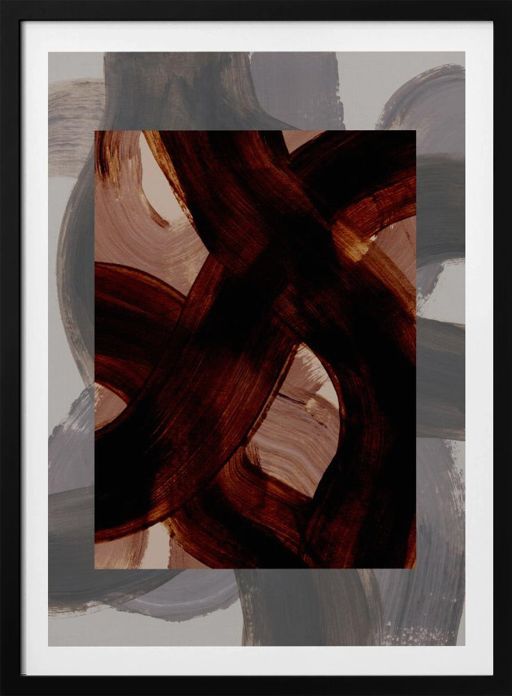 Abstract Brush Strokes 150 | Poster