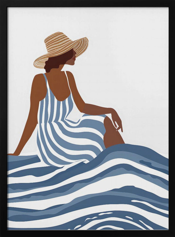 Das Mädchen im gestreiften Kleid | Poster