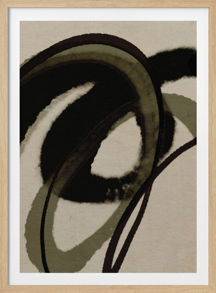 Inked Flowing Circles | Poster