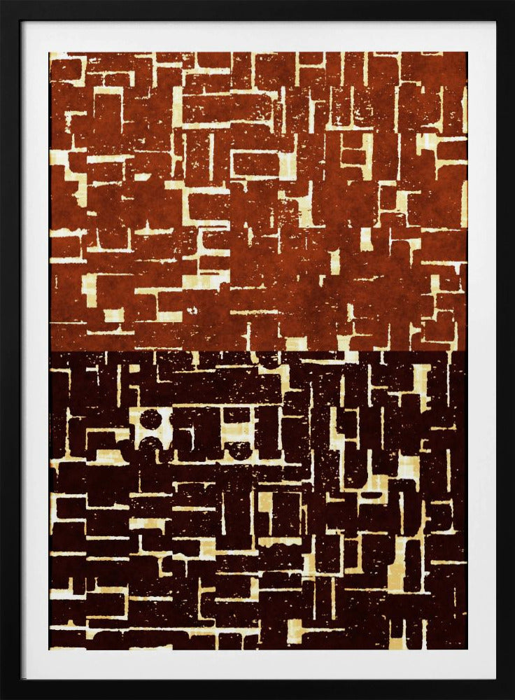 Wandteppich mit Doppellabyrinth | Poster