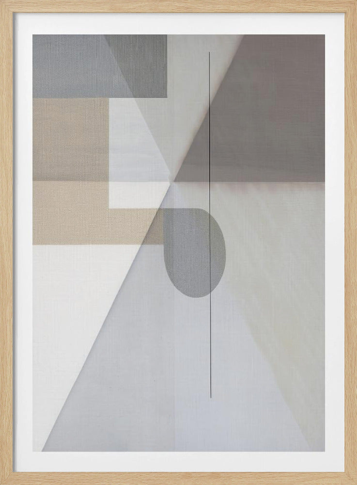 Abstrakte Malerei in neutralen Tönen 2 | Poster