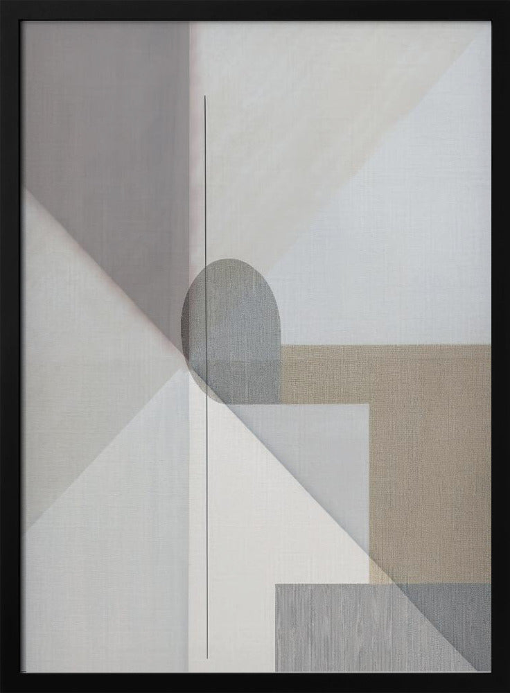 Abstrakte Malerei in neutralen Tönen 1 | Poster