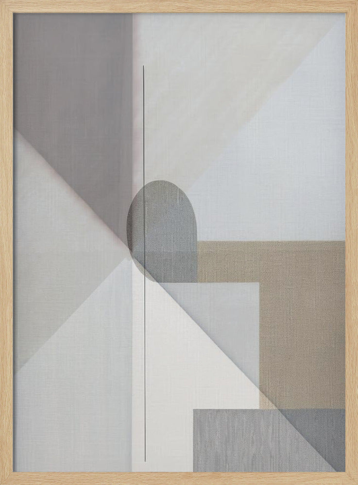 Abstrakte Malerei in neutralen Tönen 1 | Poster