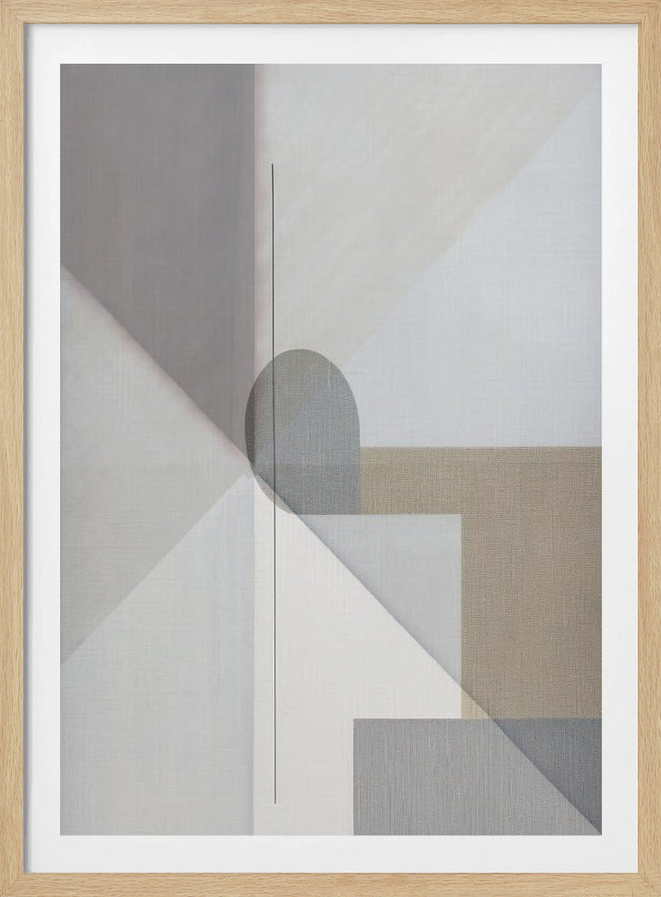 Abstrakte Malerei in neutralen Tönen 1 | Poster