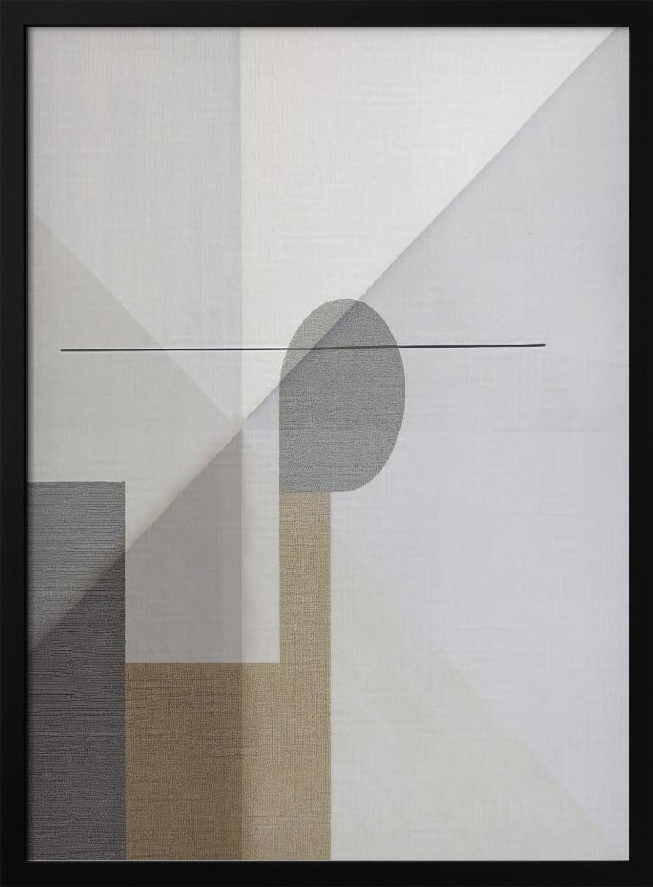 Abstrakte Neutraltonmalerei 3 | Poster