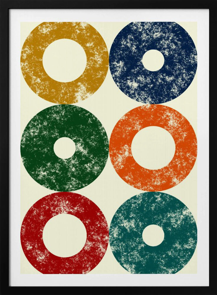 Bunte Kreise Reihe | Poster