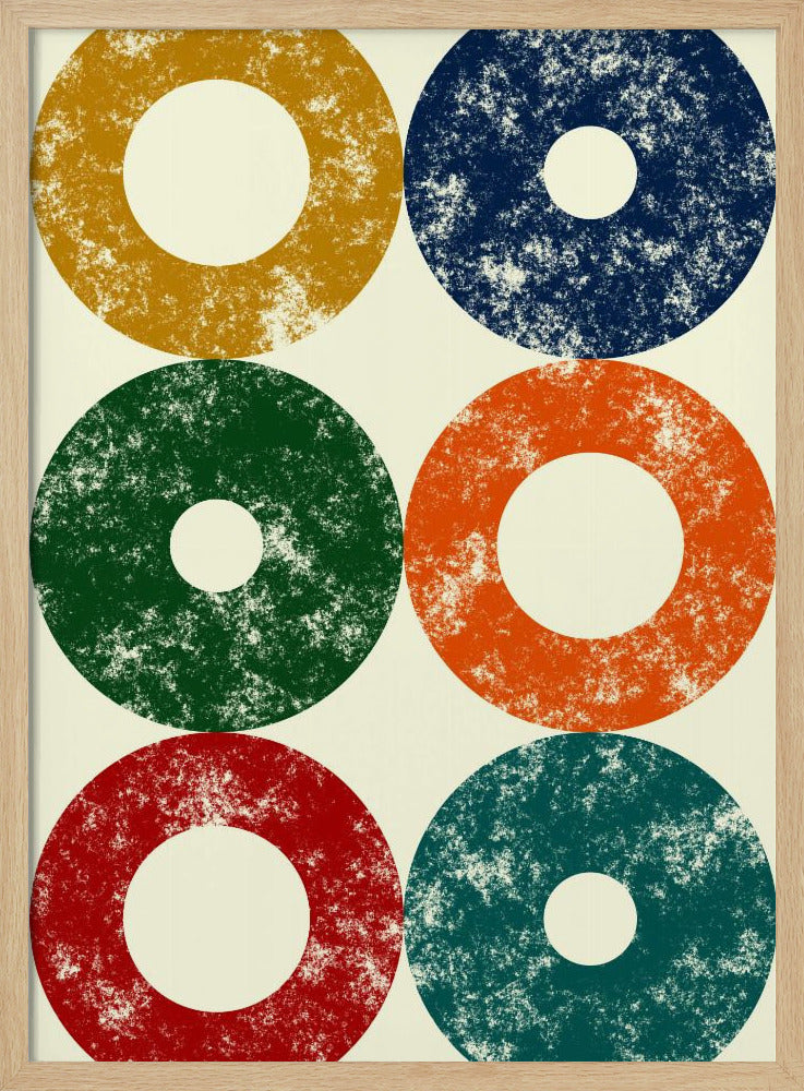 Bunte Kreise Reihe | Poster