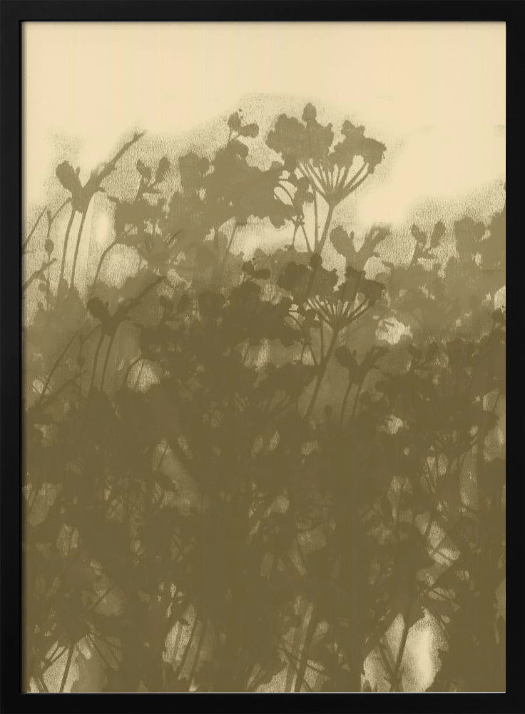 Neblige Wiese. Abstrakte botanische Kunst Nr. 2 | Poster