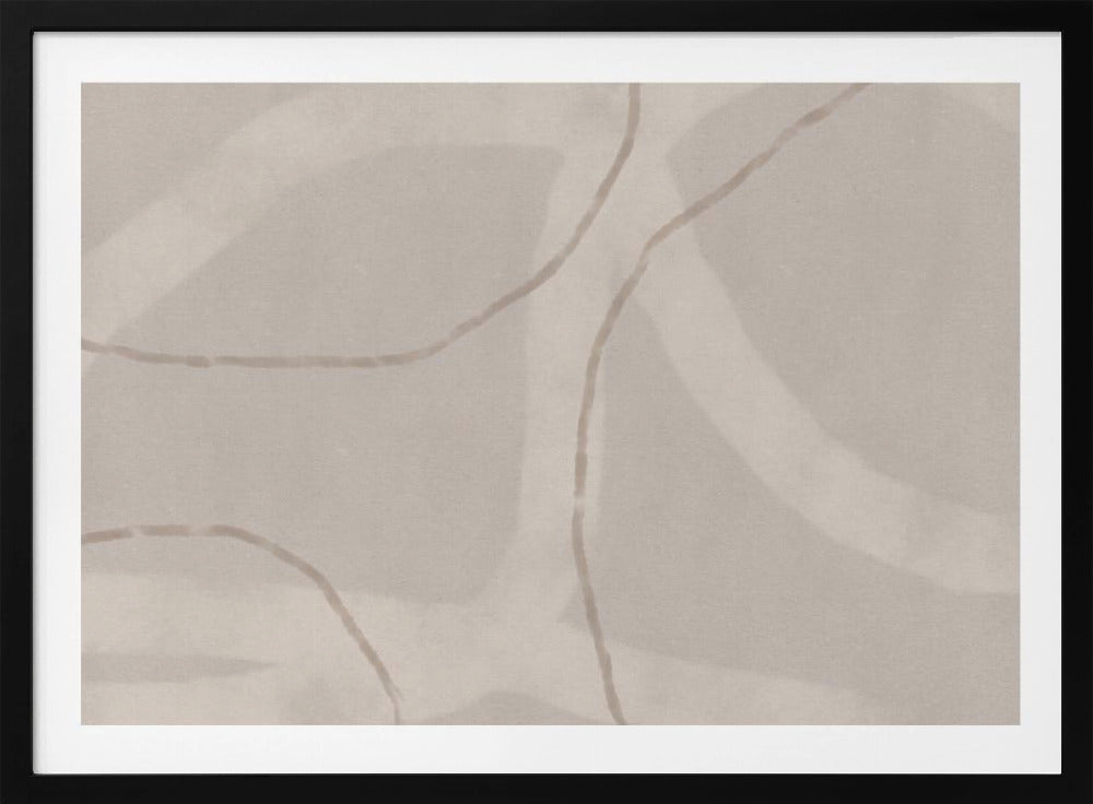 Neutrales abstraktes Aquarell. Minimalistisch in Pastellfarben Nr. 1 | Poster