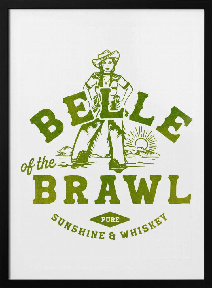 Belle Of The Brawl Cowgirl Wandkunst | Poster