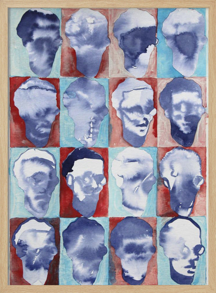 Aldo Rot Blau 4x4 | Poster