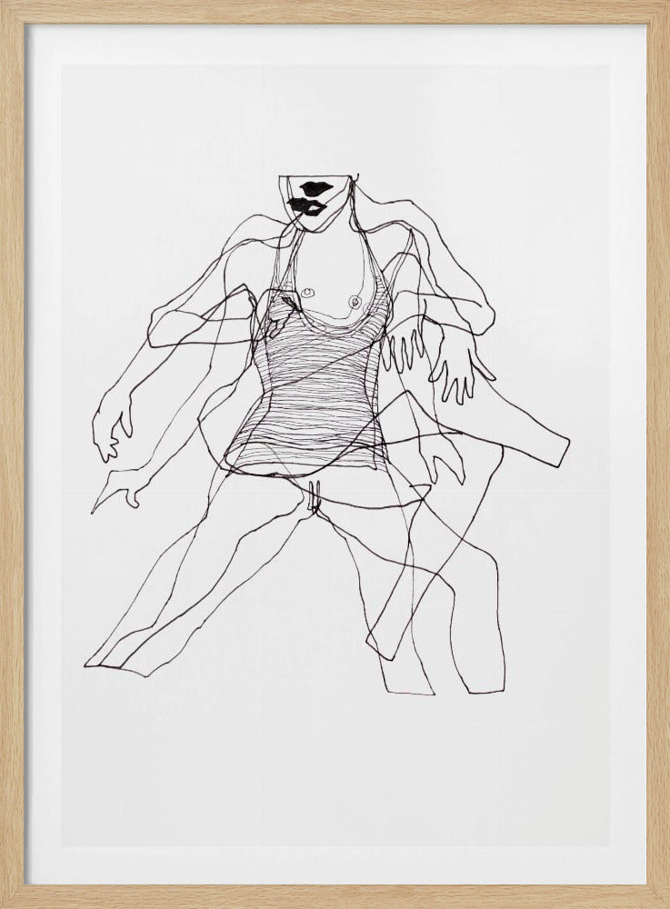 Bewegungsstudie Figur Nr. 2 | Poster