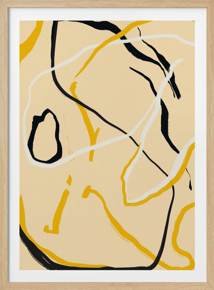 Goldene Flusslinien | Poster