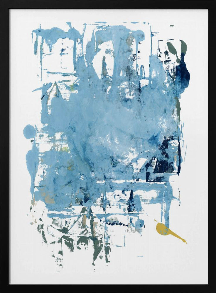 Abstract Blue Scrapes 1 | Poster