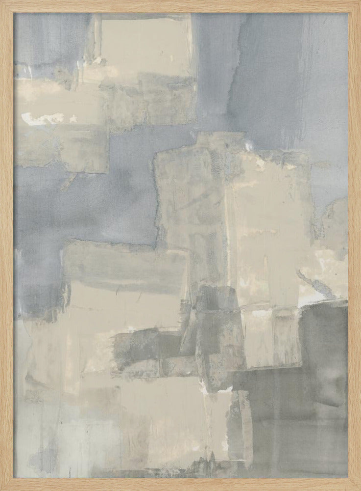 Abstrakte neutrale Formen in Grau und Beige 2 | Poster
