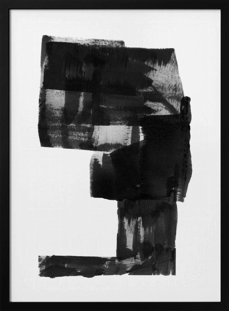 Black and White Abstract Composition No.2 | Poster