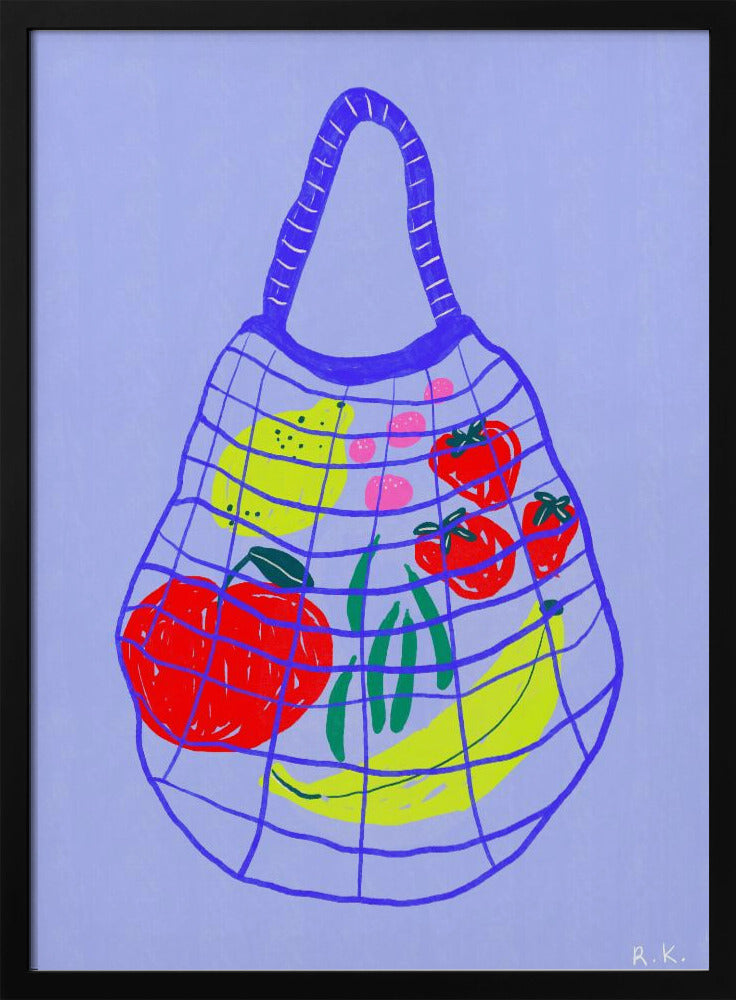 Shopping bag Blue | Poster