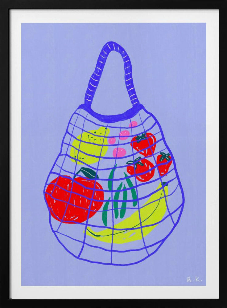 Shopping bag Blue | Poster
