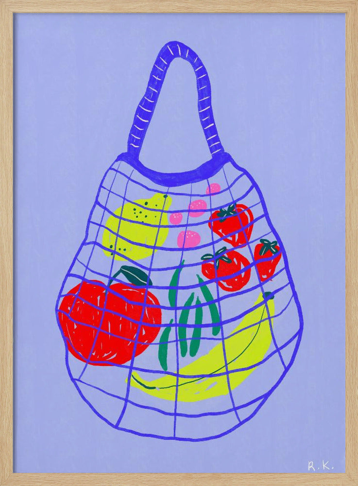 Shopping bag Blue | Poster