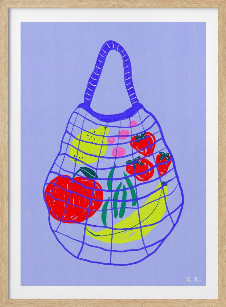 Shopping bag Blue | Poster
