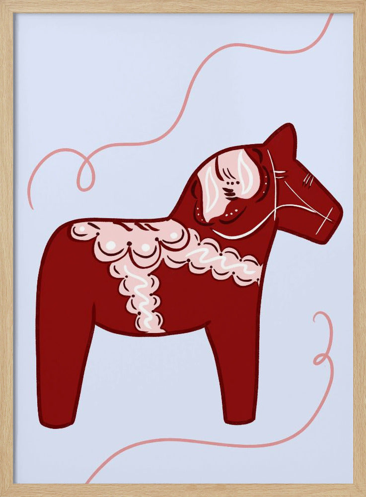 Rotes Pferd, Whimsy Poster