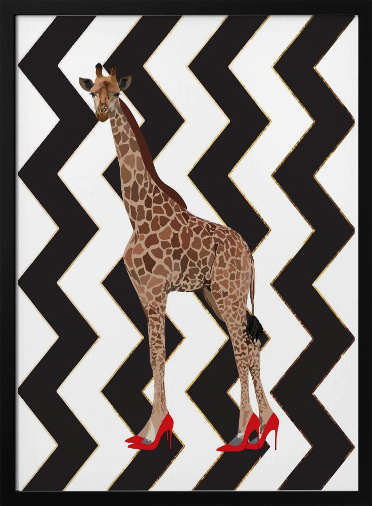 Giraffe Heels Zickzack | Poster
