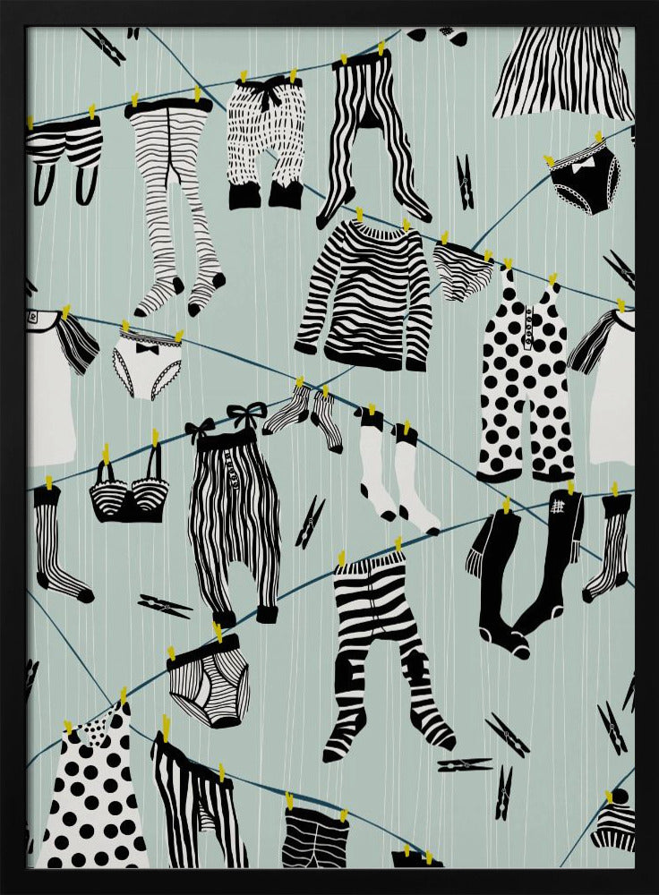 Abhängen im Waschküchenmuster | Poster