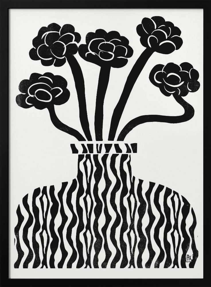 Vase und Blumen 03 | Poster