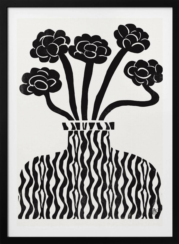 Vase und Blumen 03 | Poster