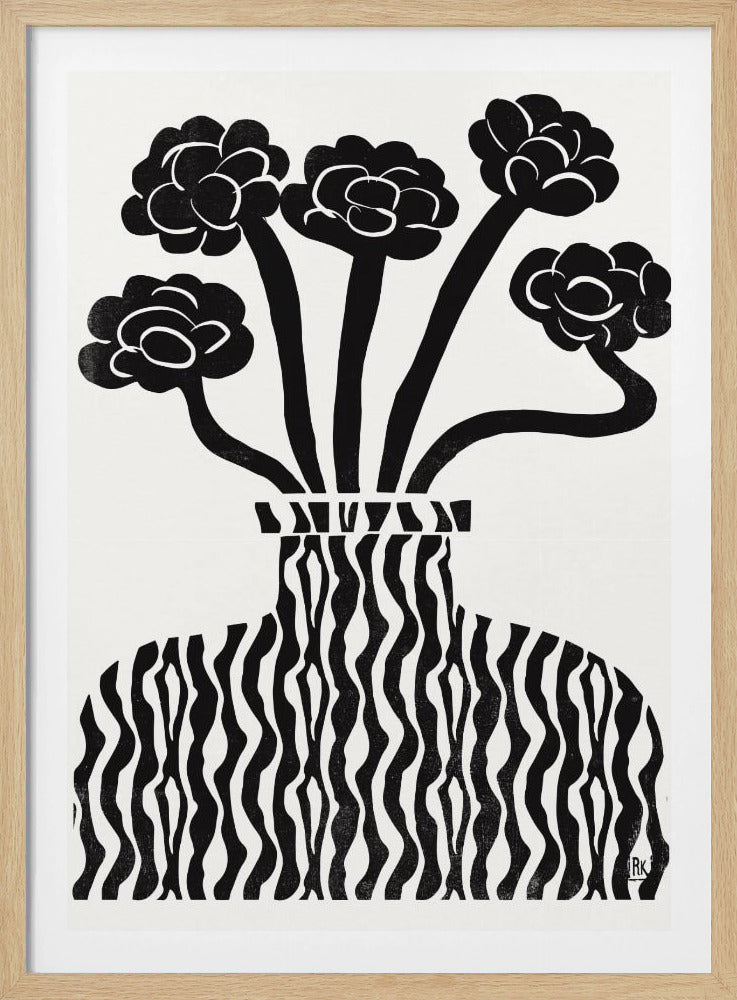 Vase und Blumen 03 | Poster