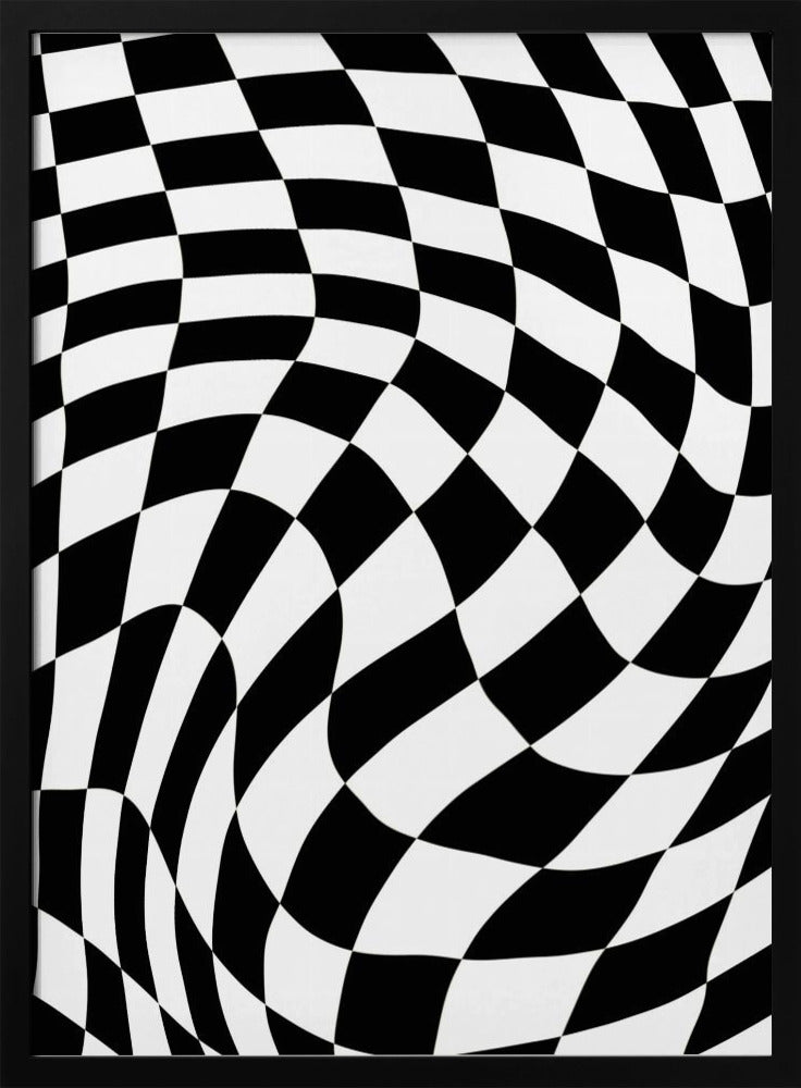 Schachbrett schwarz-weiß | Poster