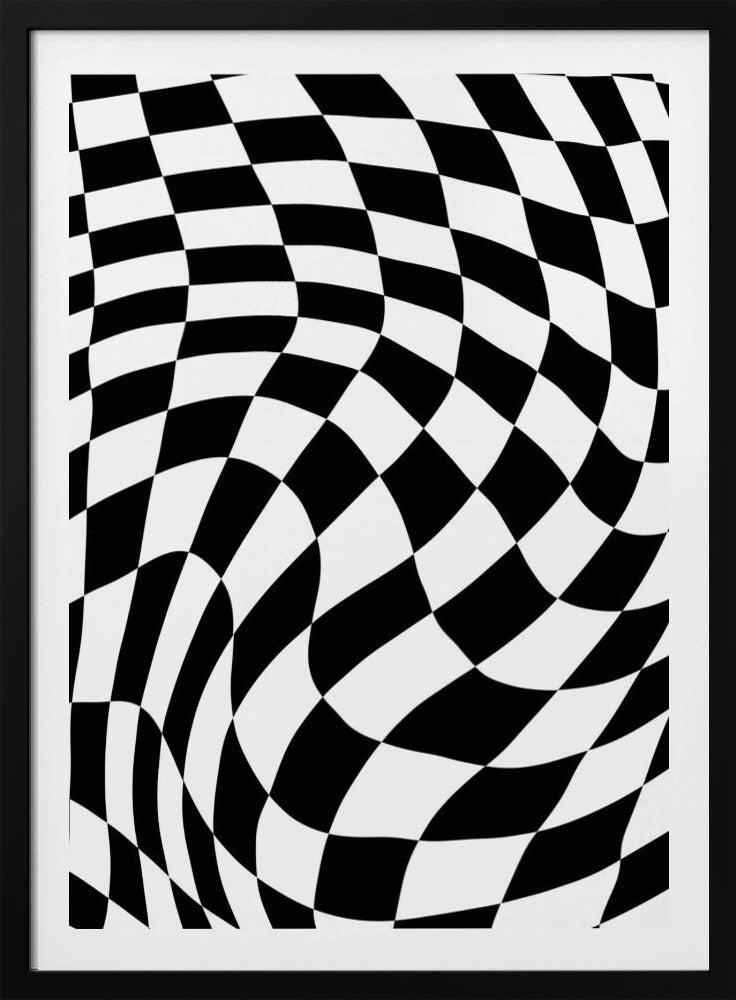 Schachbrett schwarz-weiß | Poster