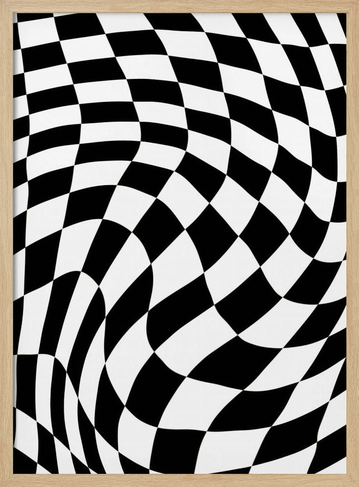 Schachbrett schwarz-weiß | Poster