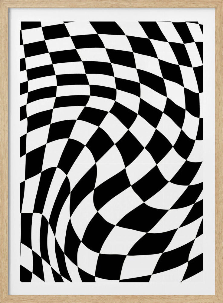 Schachbrett schwarz-weiß | Poster