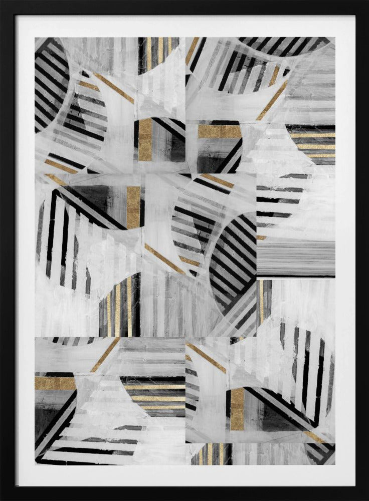Abstract Back White Gold1 | Poster