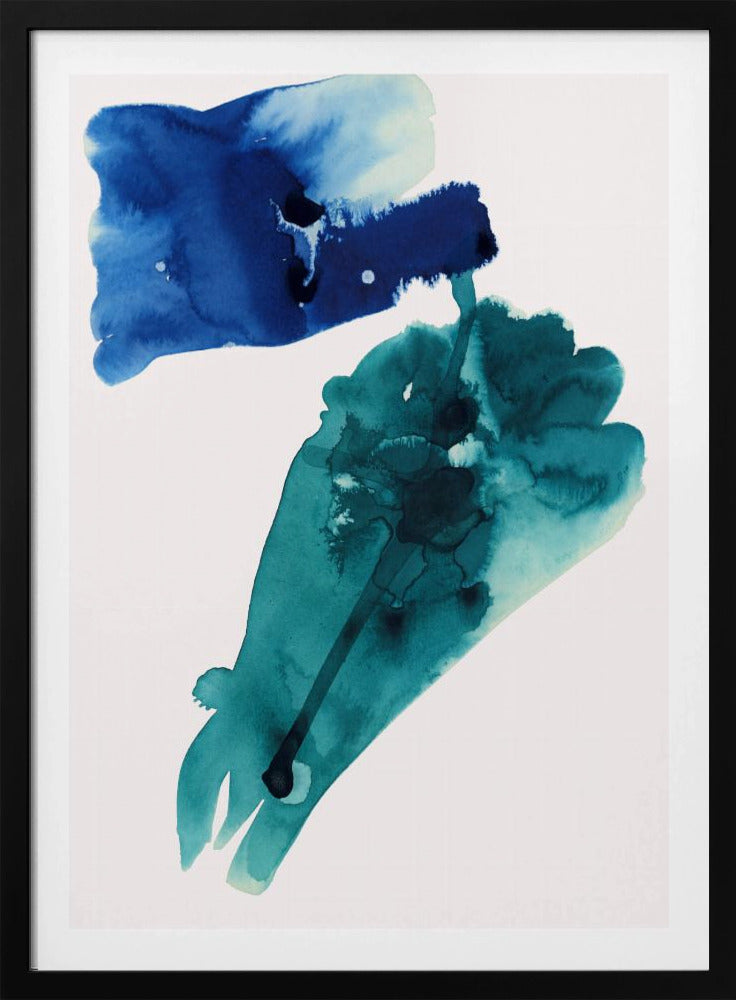Abstract Watercolour Washes Shapes 1 | Poster