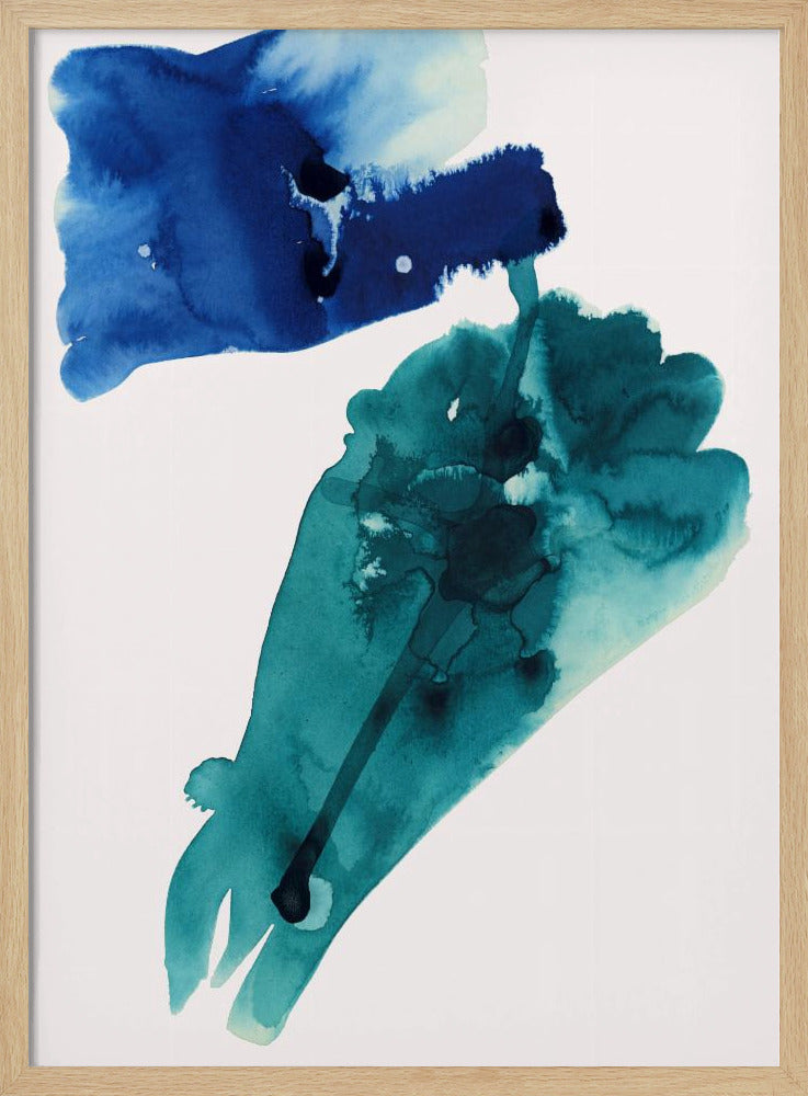 Abstract Watercolour Washes Shapes 1 | Poster