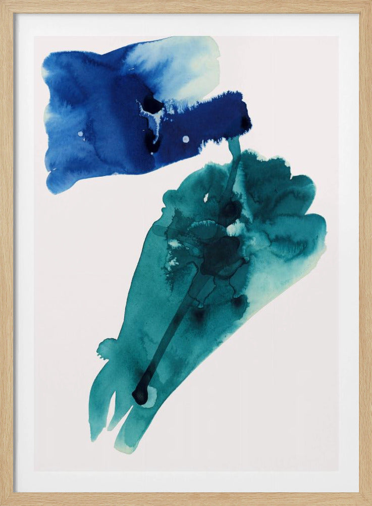 Abstract Watercolour Washes Shapes 1 | Poster