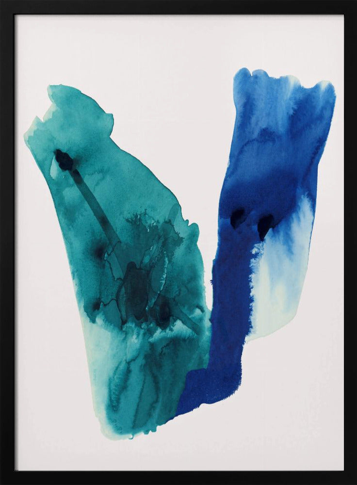 Abstract Watercolour Washes Shapes 2 | Poster