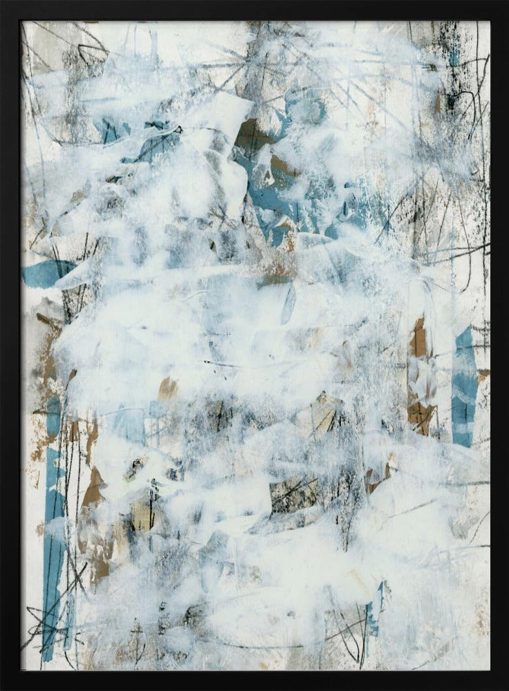 Abstract White Mist 1 | Poster