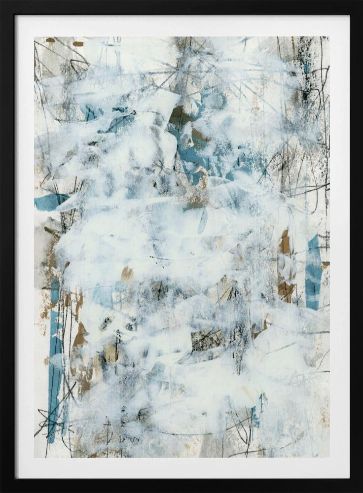 Abstract White Mist 1 | Poster