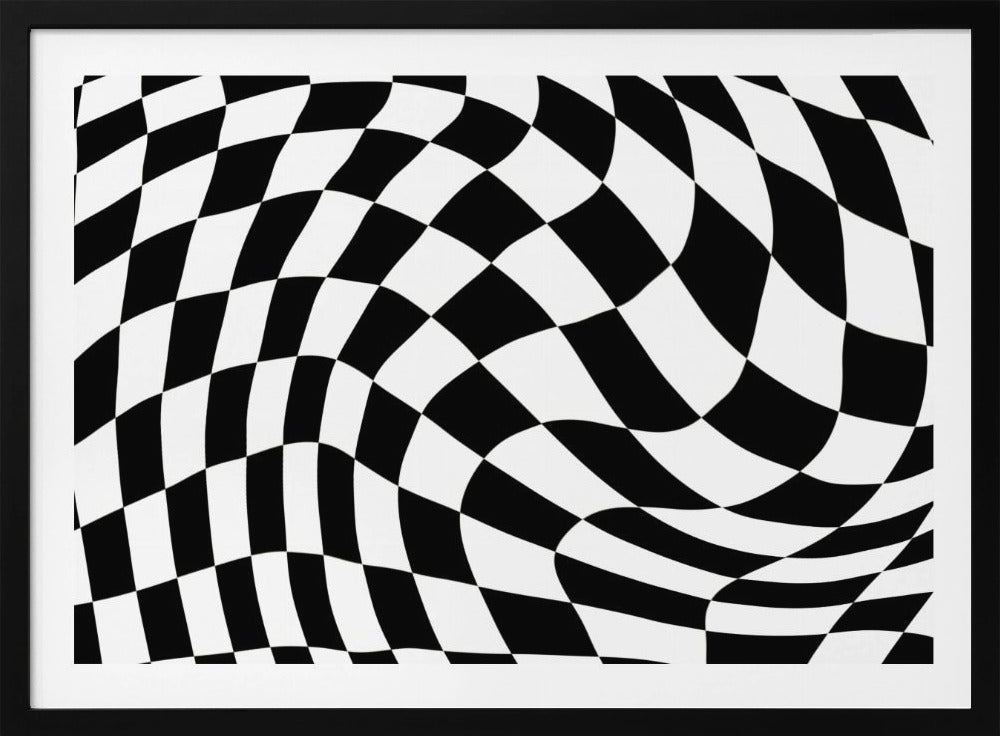 Schachbrett schwarz-weiß | Poster