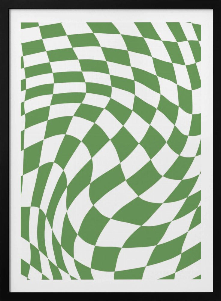 Grünes Schachbrett | Poster